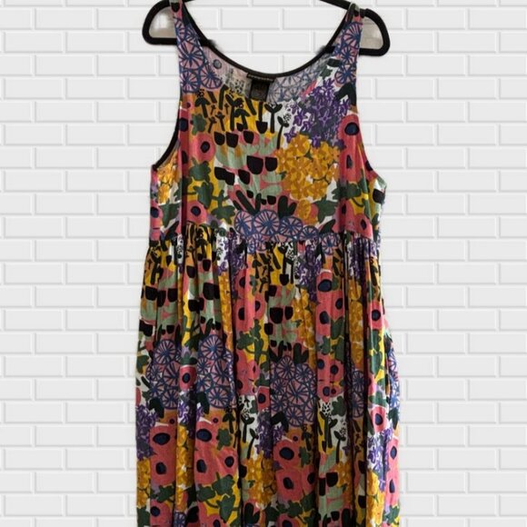 Nooworks Linen Naomi Dress NWOT People I've Loved Floral Medium - Picture 1 of 3